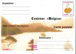 Romania / Postal Stationery / 100 Years BELGICA - Jules Melaerts - Onderzoeksprogramma's