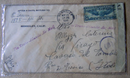 COVER - VIA TRANS ATLANTIC AIR MAIL CENSUR 1941 WWII TRES RARE - 1c. 1918-1940 Briefe U. Dokumente