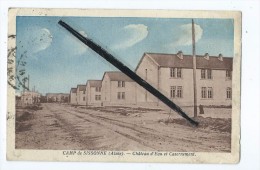 Delcampe - CPA - Camp De Sissonne - Château D´Eau Et Casernement - Sissonne