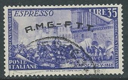 1948 TRIESTE A USATO ESPRESSO RISORGIMENTO 35 LIRE - L3 - Express Mail