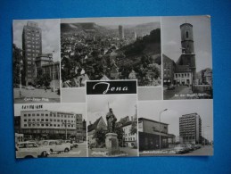 CARTE PHOTO  JENA  /  Carl Zeiss Platz  -  Interhotel International  -  An Der Stadtkirche ....... - Thuringe - Jena