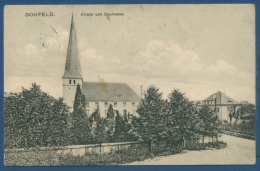 Gohfeld Löhne Kirche Und Sparkasse, Gelaufen Marke Fehlt (AK476) - Löhne