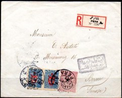 TURKEY 1917. Registered Cover From Péra To Bern, Suisse - Brieven En Documenten