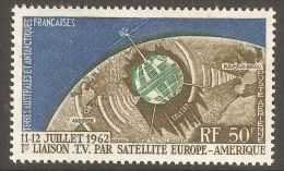 TAAF 1962 Mi# 27 ** MNH - Telstar Issue / Space - Oceania