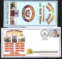 INDIA, 2013, ARMY POSTAL SERVICE COVER WITH FOLDER, 165 Field Regiment, Golden Jubilee, Birla,  Militaria - Storia Postale