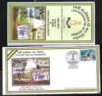INDIA, 2013, ARMY POSTAL SERVICE COVER WITH FOLDER, 14 BN The Jat Regiment, Golden Jubilee, Militaria - Lettres & Documents