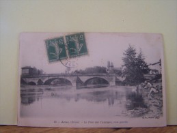 ANSE (RHONE) LES LAVANDIERES. LE PONT SUR L´AZERGUE, RIVE GAUCHE. - Anse