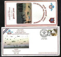 INDIA, 2013, ARMY POSTAL SERVICE COVER WITH FOLDER, 7th Battalion Of The Parachute Regiment, The Conqueror,  Militaria - Cartas & Documentos