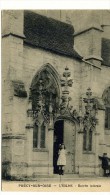 Cp , 60 , PRECY SUR OISE , L'église , Entrée Latérale , Voyagée 1918 - Précy-sur-Oise