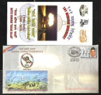 INDIA, 2013, ARMY POSTAL SERVICE COVER WITH FOLDER, 101 Medium Regiment, Golden Jubilee, Battle Honour,  Militaria - Covers & Documents