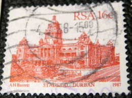 South Africa 1987 Stadsaal Durban 16c - Used - Oblitérés
