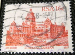 South Africa 1987 Stadsaal Durban 16c - Used - Used Stamps