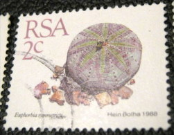 South Africa 1988 Succulent Euphorbia Symmetrica 2c - Used - Used Stamps