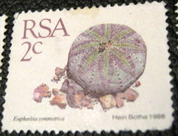 South Africa 1988 Succulent Euphorbia Symmetrica 2c - Used - Used Stamps
