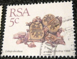 South Africa 1988 Succulent Lithops Dorotheae 5c - Used - Used Stamps