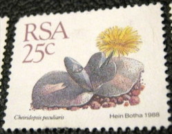 South Africa 1988 Succulent Cheiridopsis Peculiaris 25c - Used - Used Stamps