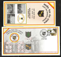 INDIA, 2013, ARMY POSTAL SERVICE COVER WITH FOLDER, 42 Infantry Brigade, Golden Jubilee, Militaria - Briefe U. Dokumente