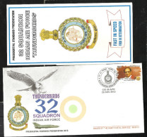 INDIA, 2013, ARMY POSTAL SERVICE COVER WITH FOLDER, Indian Air Force, Thunderbirds, Presidential Standard,  Militaria - Covers & Documents