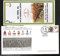 INDIA, 2013, ARMY POSTAL SERVICE COVER WITH FOLDER, The Jat Regimental Centre, Ready For Duty, Honour, Country,Militaria - Covers & Documents