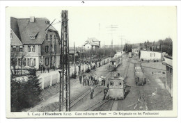 CPA - CAMP D´ELSENBORN - Gare Militaire Et Poste - De Krijg Statie En Het Postkantoor - Soldat - Armée    // - Bütgenbach
