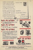 # SCUOLA RADIO ELETTRA TORINO Italy 1950s Advert Pubblicità Publicitè Reklame Publicidad Radio TV Televisione - Literatur & Schaltpläne