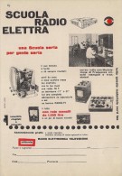 # SCUOLA RADIO ELETTRA TORINO Italy 1950s Advert Pubblicità Publicitè Reklame Publicidad Radio TV Televisione - Literatuur & Schema's