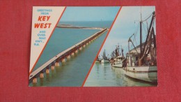 - Florida> Key West  Greetings  & Overseas Highway  -ref 1942 - Key West & The Keys