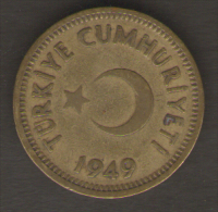 TURCHIA 25 KURUS 1949 - Turquia