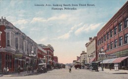 Lincoln Avenue Looking South From Third Street Hastings Nebraska 1927 - Hastings