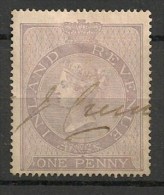 Timbres - Grande-Bretagne - Fiscaux - 1862 - 1 Penny - - Steuermarken