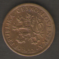 CECOSLOVACCHIA / CZECHOSLOVAKIA - 10 HALERU ( 1922 ) First Republic - Tchécoslovaquie