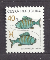 Czech Republic 2001 MNH ** Mi 280 Sc 3071 Zodiac - Pisces.Tschechische Republik - Unused Stamps