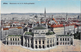WIEN VIENNE - Panorama Mit K.K. Hofburgtheater - 1911 - Vienna Center