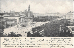 WIEN VIENNE - Franzensring Mit Parlament - 1906 - Vienna Center