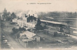 CPA 86 LOUDUN Vue Générale De La Gare - Loudun