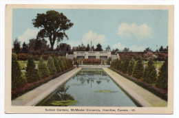 Canada--Ontario--HAMILTON---Sunken Gardens,Mc Master University  N° 50  éd  PECO  Ottawa - Hamilton