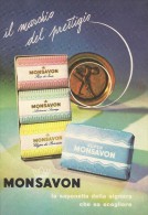 # MONSAVON, Italy 1960s Advert Pubblicità Publicitè Reklame Sapone Savon Jabon Seife - Ohne Zuordnung