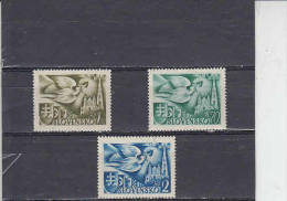 SLOVACCHIA  1942 - Yvert  74/76 - Congresso Postale - Neufs