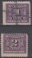 CANADA - 1906 1c, 2c Postage Dues. Scott J1, J2. Used - Portomarken
