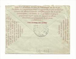 Enveloppe Pneumatique Pour Paris De 1907 Cad  Paris 18 07 1907 MAT - Pneumatiques