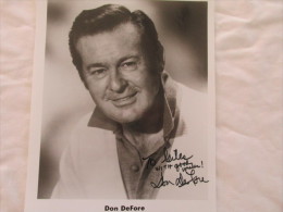 PHOTO  Dédicacé De L'acteur Don Defore - Signed Photographs