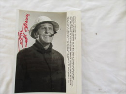 PHOTO  Dédicacé De L´acteur Ralph Bellamy - Signed Photographs