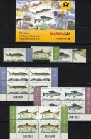 WWF Jugend Fische 2015 BRD 3169/1,3x4-Block+MH 100 ** 60€ Deutschland Äsche Barbe Stör Fish Booklet Se-tenant Bf Germany - Lots & Serien