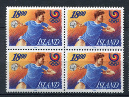 Islande  **  N° 641  X 4 - Handball - Unused Stamps