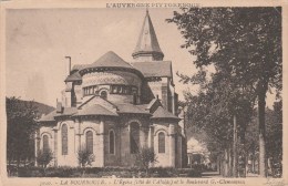 LA BOURBOULE (Puy De Dôme) - L'Eglise (côté De L'Abside) Et Le Boulevard G. Clémenceau - Sepia - La Bourboule