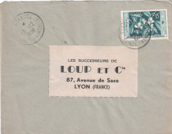 Guinée Française - Lettre Avion 1956 Cad Manuel GUECKEDOU Sur Timbre Le Café 15F Pour Lyon France - Lettres & Documents