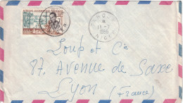 Niger - Lettre Avion 1956 Cad Manuel TAHOUA Sur Timbre Laboratoire Médical 15F Pour Lyon France - Covers & Documents