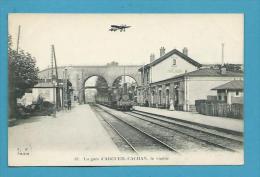 CPA 32 - Arrivée Du Train En Gare D'ARCUEIL-CACHAN 94 - Arcueil