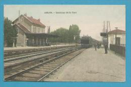 CPA Chemin De Fer Intérieur De La Gare Arrivée D´un Train ABLON 94 - Ablon Sur Seine