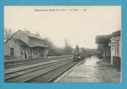 CPA Chemin De Fer Arrivée Du Train En Gare De EPINAY-SUR-ORGE 91 - Epinay-sur-Orge